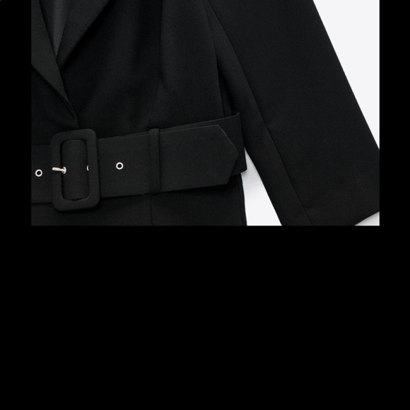 🎈🧨💗Host Pick ☄️🧨 ZARA black midi belted dress - size XS - Picture 7 of 7